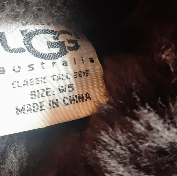UGG Classic Tall Chocolate Brown Size W 5 UGG - Picture 5 of 6